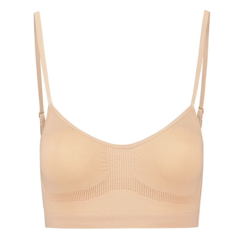 BYE-BRA - MEDIUM CONTROL REGGISENO SENZA CUCITURE BEIGE MISURARE XXL