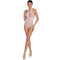 PASSION - WOMAN BS088 BODYSTOCKING BIANCO TAGLIA UNICA