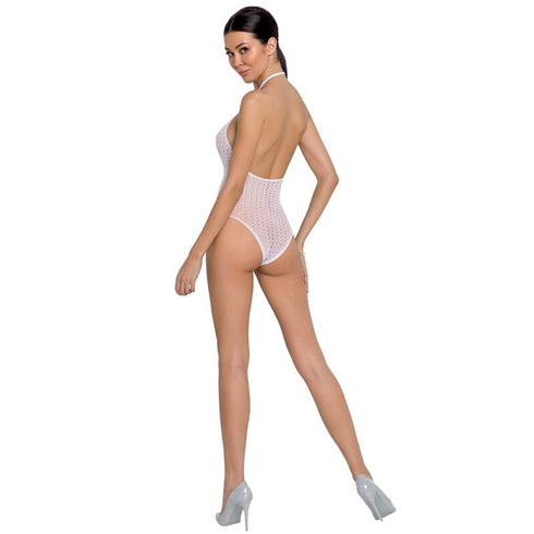 PASSION - WOMAN BS088 BODYSTOCKING BIANCO TAGLIA UNICA