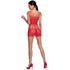 PASSION - WOMAN BS090 BODYSTOCKING ROSSO TAGLIA UNICA