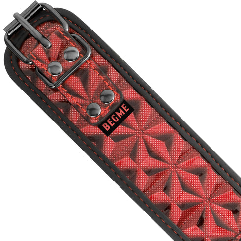 BEGME - COLLETTO RED EDITION CON MORSETTI PER CAPEZZOLI CON FODERA IN NEOPRENE