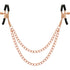 COQUETTE CHIC DESIRE - CLIPS PER CAPEZZOLI IN METALLO FANTASIA CON CATENA