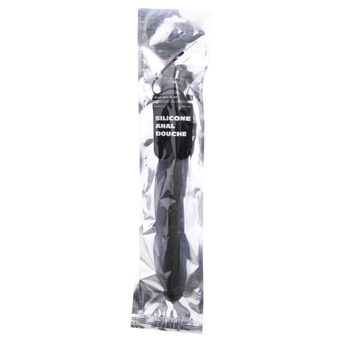 ALL BLACK - DOCCIA ANALE HINCHABLE IN SILICONE 27 CM