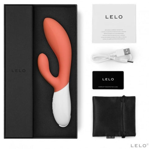 LELO - INA 3 VIBRATORE DI LUSSO RABBIT CORALLO