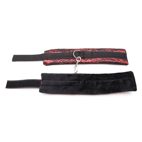 OHMAMA FETISH - MANETTE IN VELLUTO CON NASTRO IN NYLON