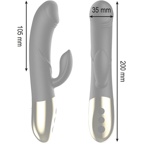 IBIZA - POTENTE VIBRATORE ANATOMICO CON RABBIT