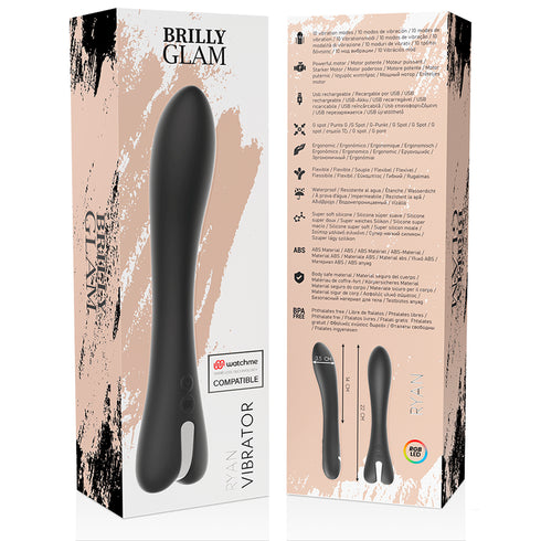 BRILLY GLAM - RYAN VIBRATORE + TELECOMANDO WATCHME
