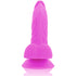 DIVERSIA - DILDO VIBRANTE FLESSIBILE VIOLA 21.5 CM -O- 4.5 CM