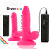 DIVERSIA - DILDO VIBRANTE FLESSIBILE ROSA 17 CM -O- 3.3 CM