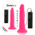 DIVERSIA - DILDO FLESSIBILE CON VIBRAZIONE ROSA 23 CM -O- 4.3 CM