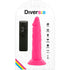 DIVERSIA - DILDO FLESSIBILE CON VIBRAZIONE ROSA 23 CM -O- 4.3 CM