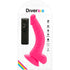 DIVERSIA - DILDO VIBRANTE FLESSIBILE ROSA 21.5 CM -O- 4.5 CM
