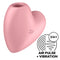 SATISFYER - CUTIE HEART STIMOLATORE E VIBRATORE AIR PULSE ROSA