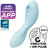 SATISFYER - STIMOLATORE E VIBRATORE CURVY TRINITY 5 AIR PULSE BLU