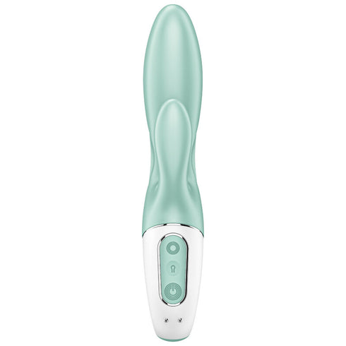 SATISFYER - APP VIBRATORE GONFIABILE RABBIT AIR PUMP BUNNY 5+ VERDE