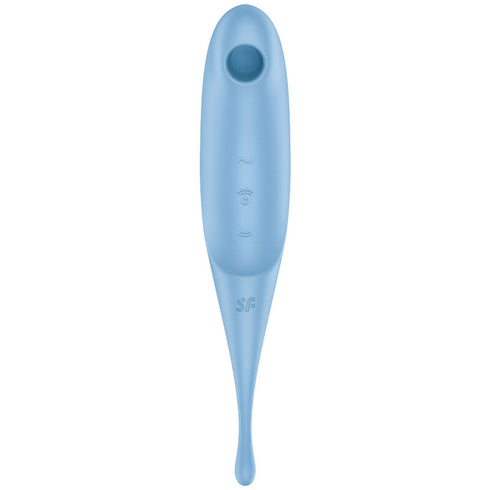 SATISFYER - STIMOLATORE E VIBRATORE TWIRLING PRO AIR PULSE BLU