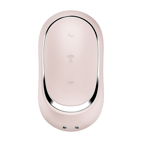 SATISFYER - PRO TO GO 2 DOPPIO STIMOLATORE E VIBRATORE BEIGE