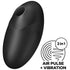 SATISFYER - STIMOLATORE E VIBRATORE VULVA LOVER 3 NERO