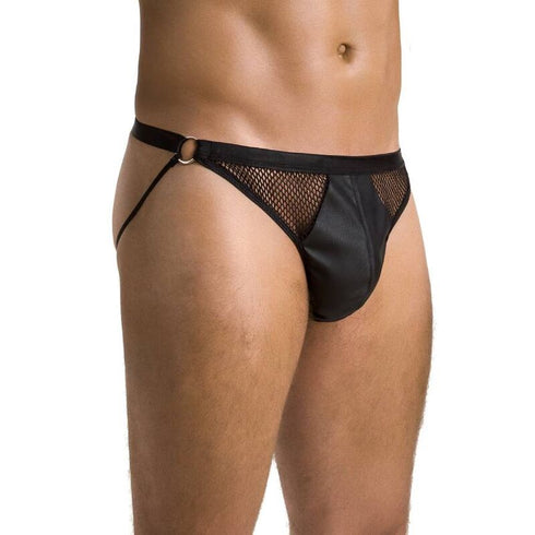 PASSION - 034 SLIP OPEN LUKE NERO L/XL