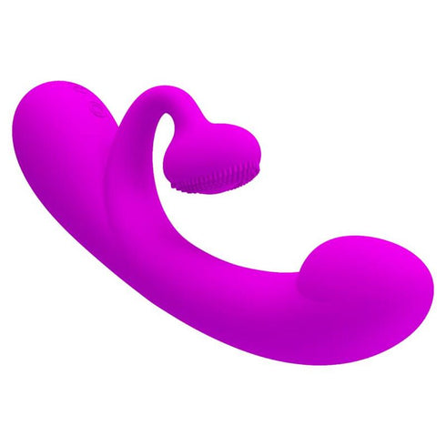 PRETTY LOVE - SINCERO VIBRATORE CLITORIDEO IN SILICONE E SUCCHIATORE VIOLA
