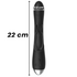BLACK&SILVER - DJ. STIMOLATORE RABBIT IN SILICONE RICARICABILE ADAM NERO