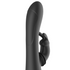 BLACK&SILVER - DJ. STIMOLATORE RABBIT IN SILICONE RICARICABILE ADAM NERO