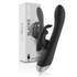 BLACK&SILVER - DJ. STIMOLATORE RABBIT IN SILICONE RICARICABILE ADAM NERO