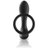 BLACK&SILVER - MASSAGGIATORE ANALE CON TELECOMANDO RICARICABILE IN SILICONE NERO