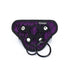 GET REAL - IMBRAGATURA IN PIZZO CON CINTURINO VIOLA