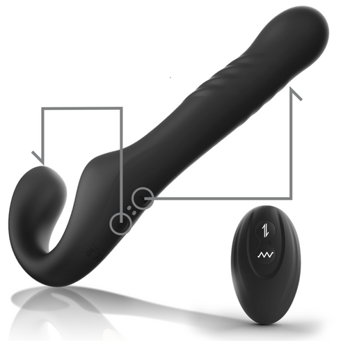IBIZA - VIBRATORE SENZA CINGHIA CON TELECOMANDO UP & DOWN