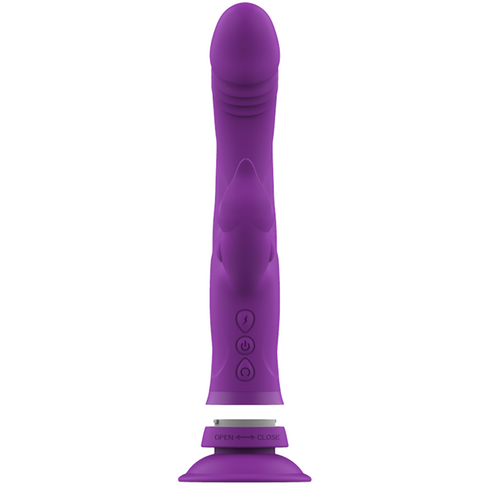 INTENSE - VIBRATORE IN SILICONE CASANOVA RABBIT TRIPLO MOTORE VIOLA