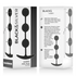 BLACK&SILVER - ROSARIO ANALE HARRY 3 SFERE IN SILICONE 14 CM