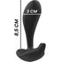 BLACK&SILVER - TELECOMANDO IN SILICONE PLUG ANALE DWAYNE