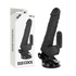 BASECOCK - VIBRATORE REALISTICO TELECOMANDO NERO 18.5 CM -O- 4CM