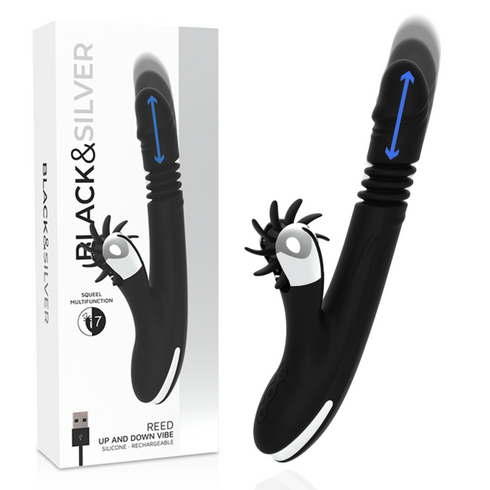 BLACK&SILVER - VIBRA SU E GIÙ CON CANNA DI RABBIT