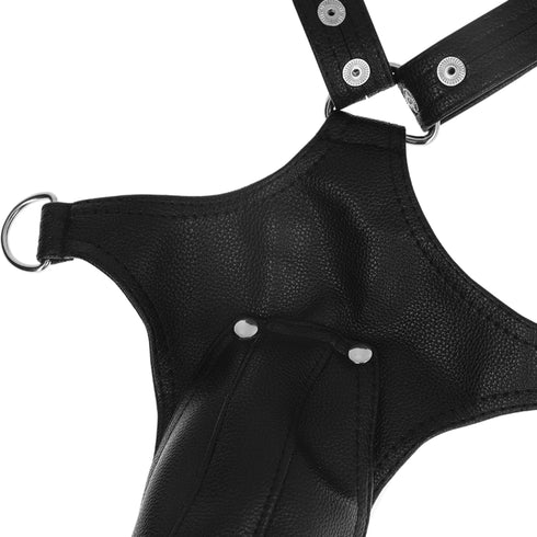 FETISH SUBMISSIVE ATTITUDE - IMBRACATURA IN ECOPELLE A FORMA DI V PER UOMO