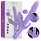 INTENSE - BILLIE VIBRATORE MULTIFUNZIONALE RICARICABILE A SUCCHIO CON PULSANTE VIOLA