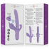 INTENSE - BILLIE VIBRATORE MULTIFUNZIONALE RICARICABILE A SUCCHIO CON PULSANTE VIOLA