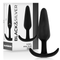 BLACK&SILVER - PLUG ANALE IN SILICONE KAEL CON MANICO MEDIO