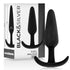 BLACK&SILVER - PLUG ANALE IN SILICONE KAEL CON MANICO MEDIO