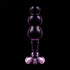 NEBULA SERIES BY IBIZA - MODELLO 1 PLUG ANALE VETRO BOROSILICATO ROSA 10.5 CM -O- 3 CM