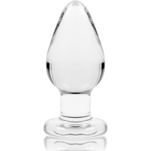 NEBULA SERIES BY IBIZA - MODELLO 3 PLUG ANALE VETRO BOROSILICATO TRASPARENTE 11 CM -O- 5 CM