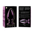 NEBULA SERIES BY IBIZA - MODELLO 3 PLUG ANALE VETRO BOROSILICATO ROSA 11 CM -O- 5 CM