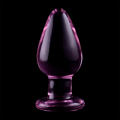 NEBULA SERIES BY IBIZA - MODELLO 3 PLUG ANALE VETRO BOROSILICATO ROSA 11 CM -O- 5 CM