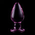 NEBULA SERIES BY IBIZA - MODELLO 3 PLUG ANALE VETRO BOROSILICATO ROSA 11 CM -O- 5 CM