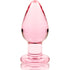 NEBULA SERIES BY IBIZA - MODELLO 3 PLUG ANALE VETRO BOROSILICATO ROSA 11 CM -O- 5 CM