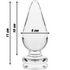 NEBULA SERIES BY IBIZA - MODELLO 4 PLUG ANALE VETRO BOROSILICATO TRASPARENTE 11 CM -O- 5 CM