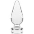 NEBULA SERIES BY IBIZA - MODELLO 4 PLUG ANALE VETRO BOROSILICATO TRASPARENTE 11 CM -O- 5 CM