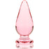 NEBULA SERIES BY IBIZA - MODELLO 4 PLUG ANALE VETRO BOROSILICATO ROSA 11 CM -O- 5 CM