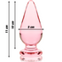 NEBULA SERIES BY IBIZA - MODELLO 4 PLUG ANALE VETRO BOROSILICATO ROSA 11 CM -O- 5 CM